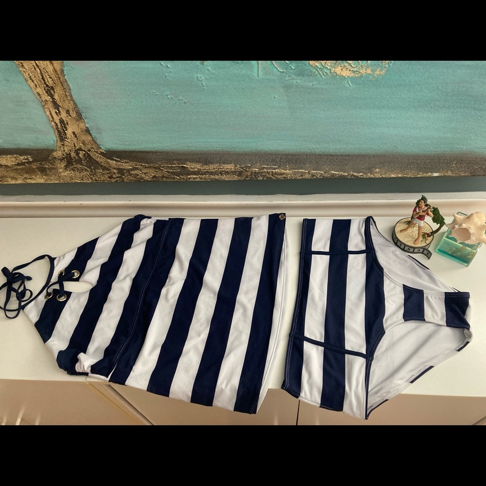 Nautical colour tankini